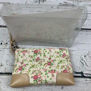 Liz Claiborne Floral Wristlet Pouch Coin Purse with Original Box‎
